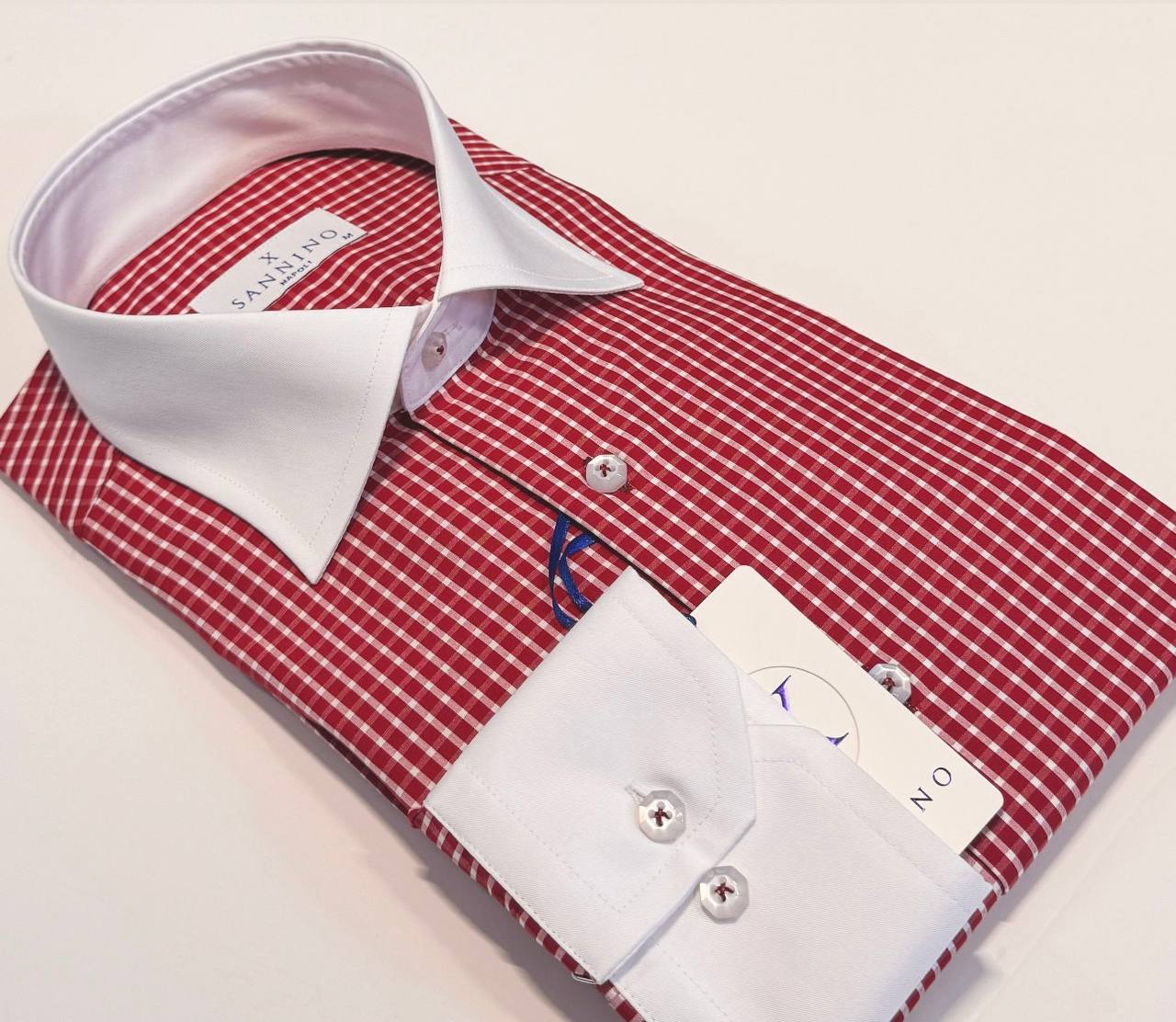Classic Contrast Collar Shirt