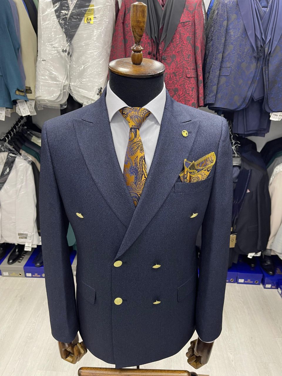 double-breasted blazer