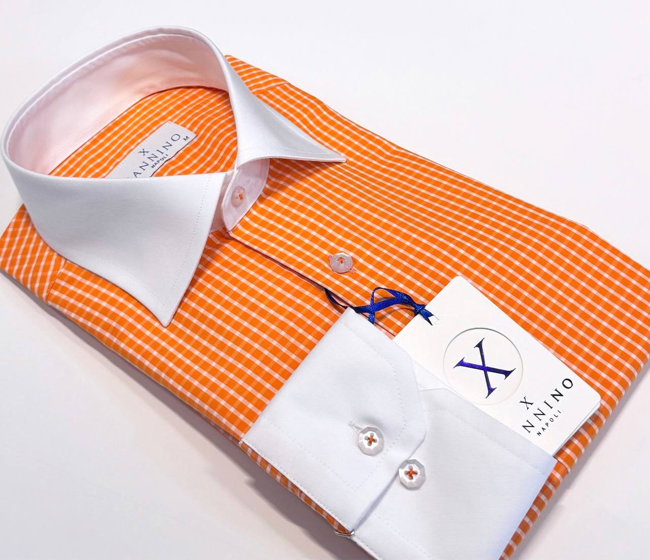 “Classic Contrast Collar Shirt