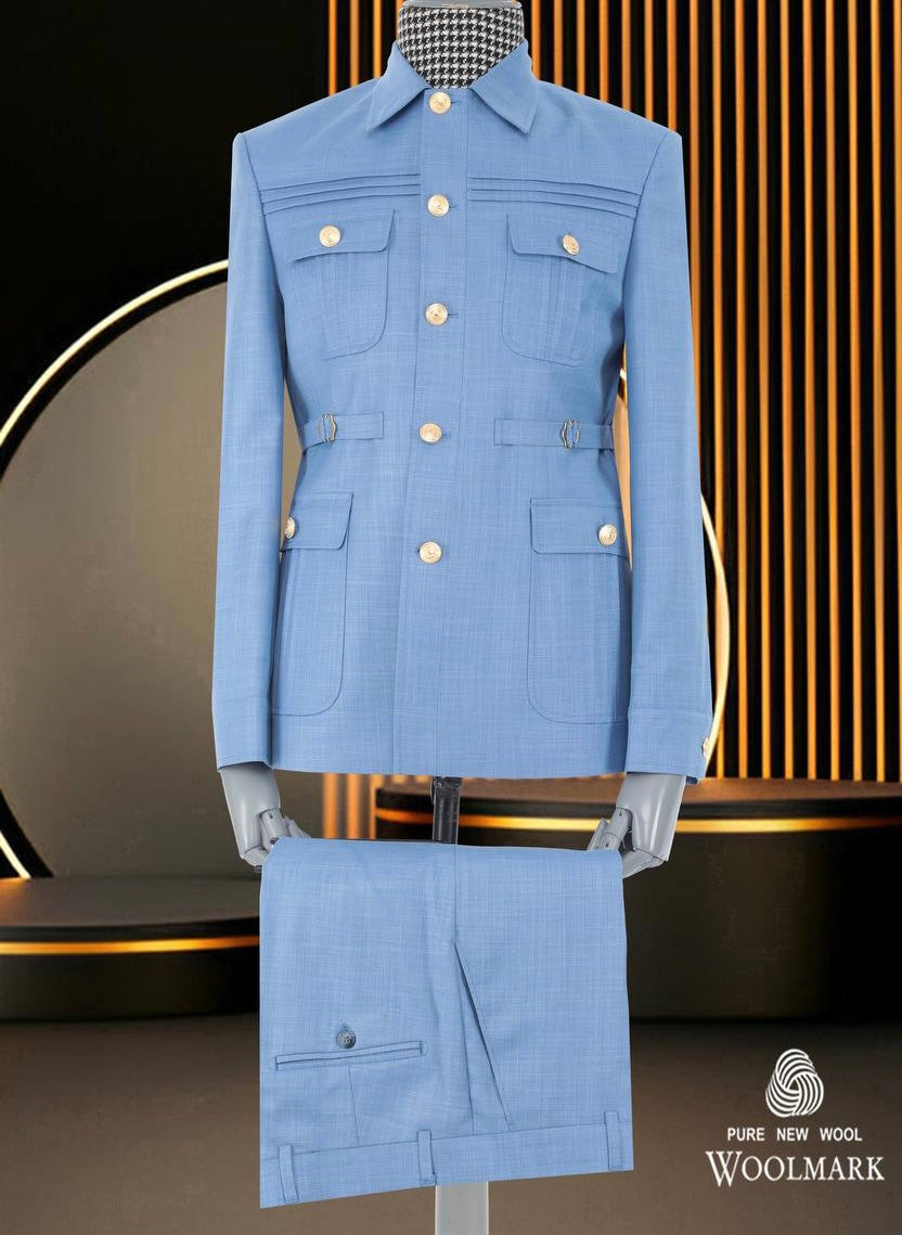 Lightblue safari suit
