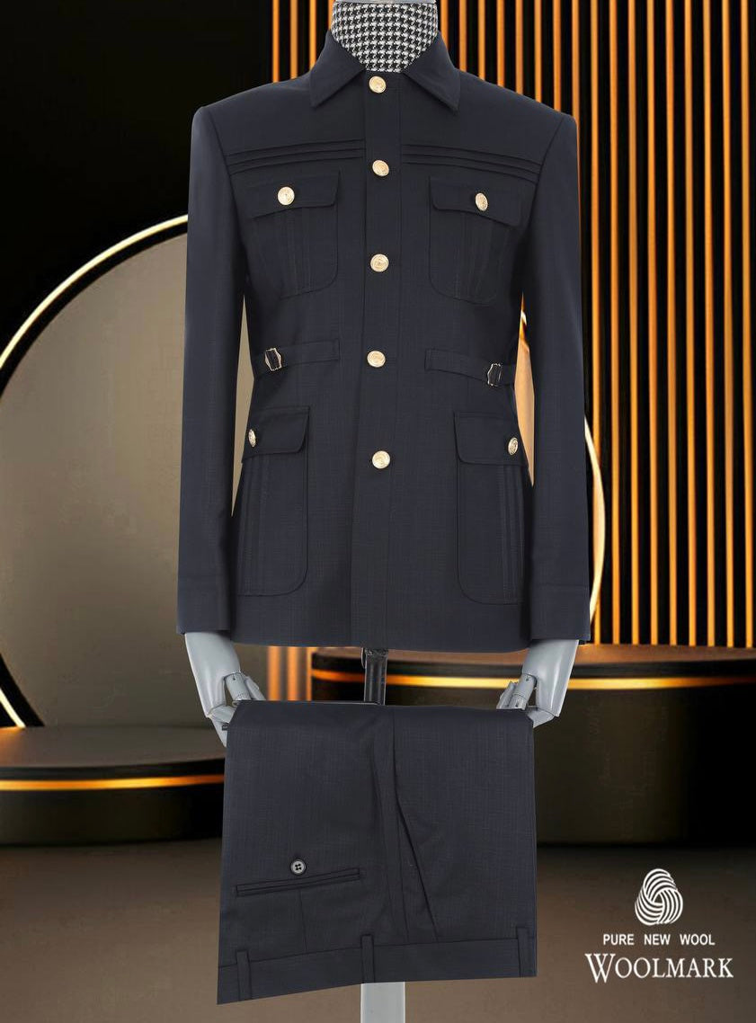 Black Safari Suit