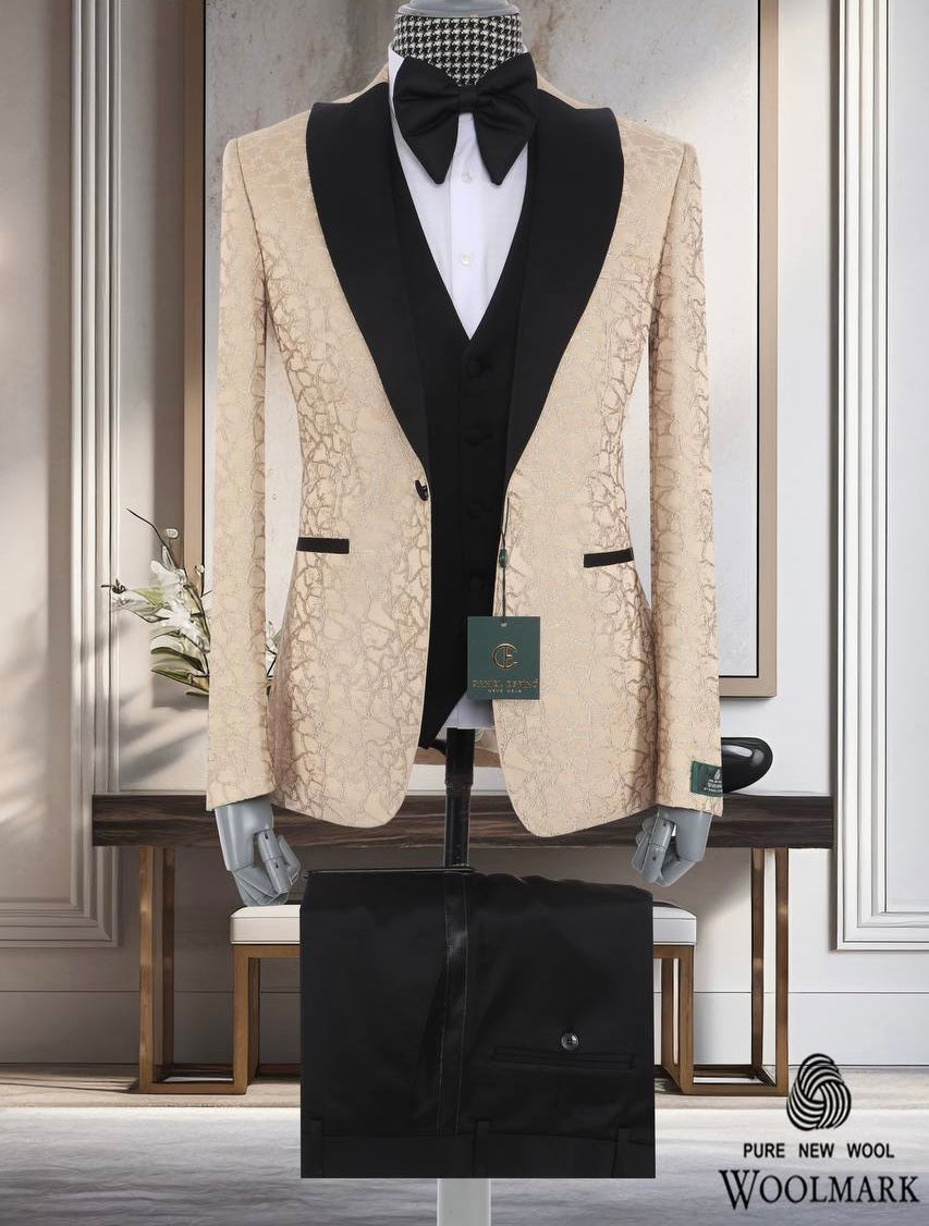 Gold and black 4pc Suit