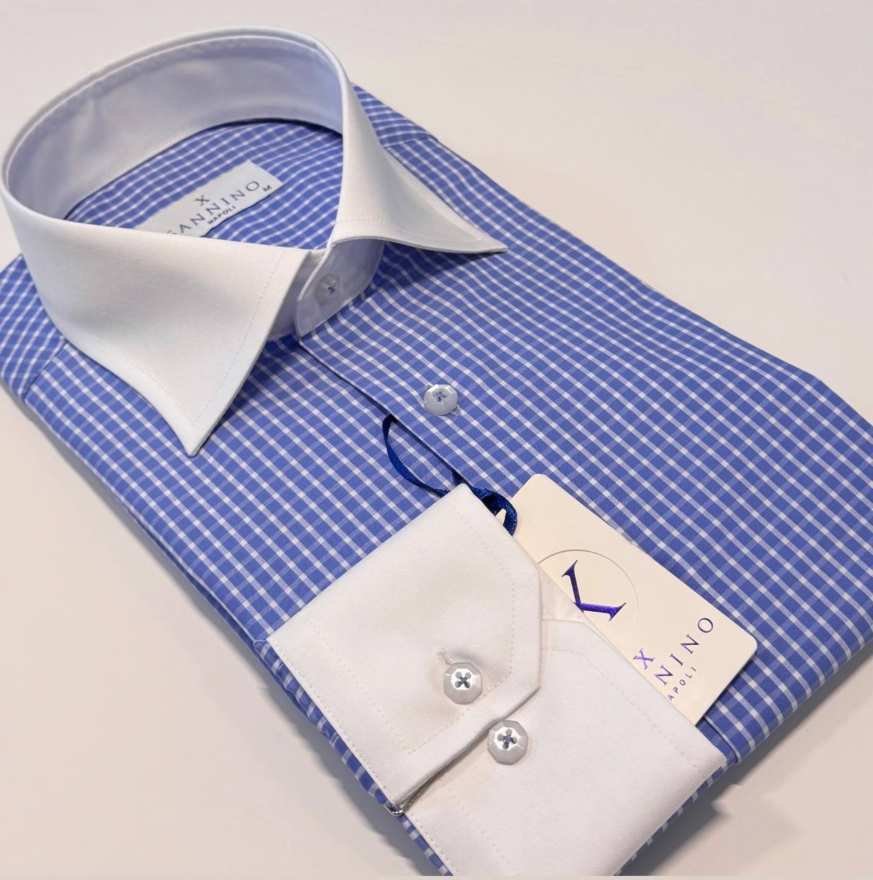 Classic Contrast Collar Shirt